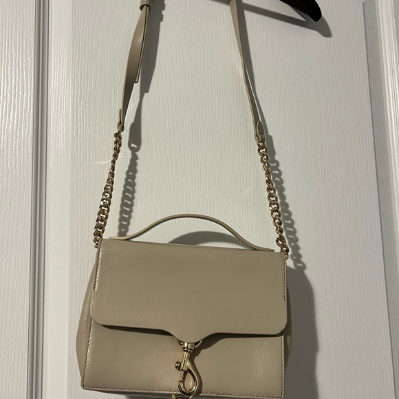 Top handle crossbody Rebecca Minkoff purse in tan leather - Picture 5 of 5
